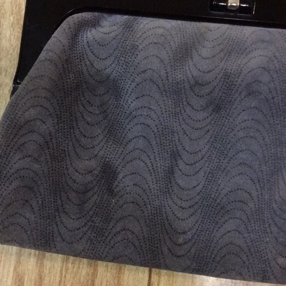 Genuine Vintage Grey Lucite and Suede Clutch - Picture 3 of 4